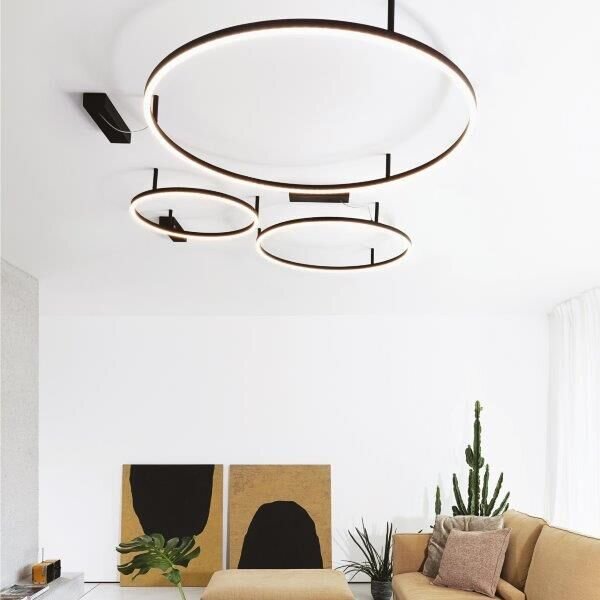 Ideal Lux 265988 ORACLE SLIM stropné svietidlo LED D500mm 30W/2350lm 3000K čierna
