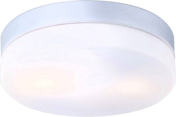 GLOBO 32112 VRANOS vonkajšie stropné svietidlo D240mm 2xE27 IP44 strieborná, opál