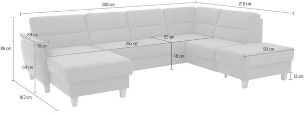 SEDACIA SÚPRAVA, textil, hnedá Sit & More - Sedačky, Online Only