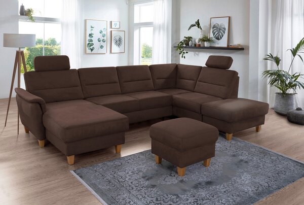 SEDACIA SÚPRAVA, textil, tmavohnedá Sit & More - Sedačky, Online Only