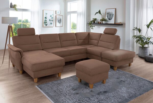 SEDACIA SÚPRAVA, textil, hnedá Sit & More - Sedačky, Online Only