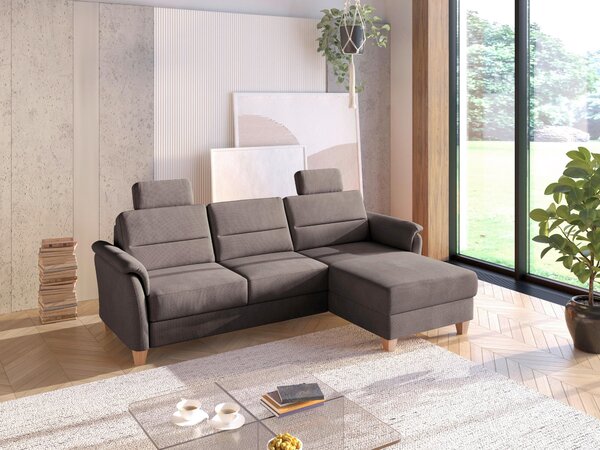ROHOVÁ SEDAČKA, textil, tmavohnedá Sit & More - Sedačky, Online Only