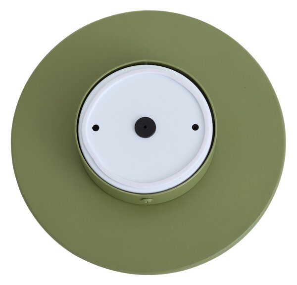 Retro nástenná lampa zelená s opálovým okrúhlym 20cm IP44 - Lila