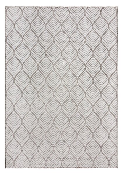 Vnútorný a vonkajší koberec slonovinový 80x150 cm Elm Leaf – Flair Rugs