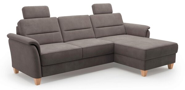 ROHOVÁ SEDAČKA, textil, tmavohnedá Sit & More - Sedačky, Online Only