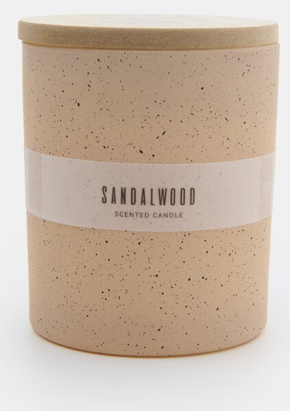 Sinsay - Vonná sviečka s prídavkom sójového vosku Sandalwood - béžová
