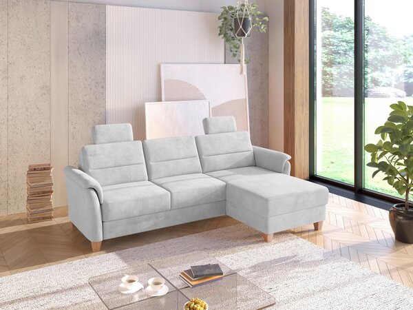 ROHOVÁ SEDAČKA, textil, strieborná Sit & More - Sedačky, Online Only