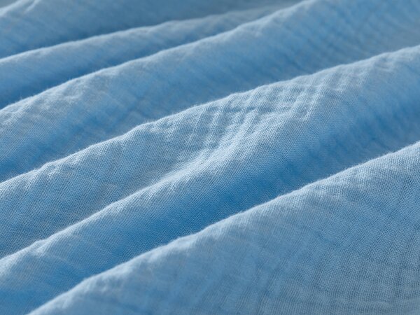 XPOSE® Detské mušelínová deka SENA Premium - svetlo modrá 120x120 cm
