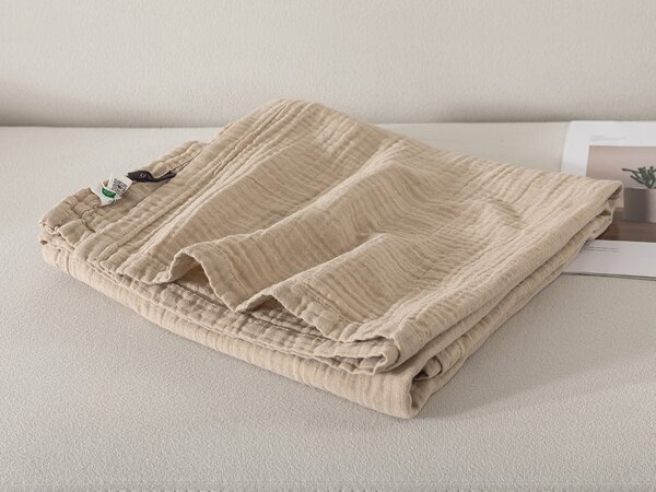Detské mušelínová deka SENA Premium - mandlová 120x120 cm
