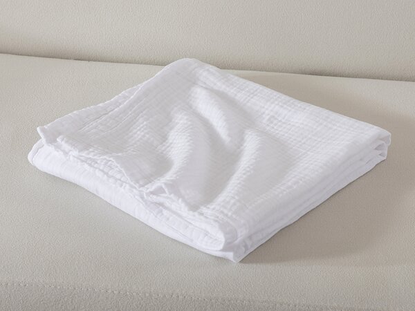 XPOSE® Detská mušelínová osuška Premium - biela 120x120 cm