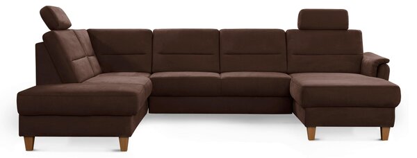 SEDACIA SÚPRAVA, textil, tmavohnedá Sit & More - Sedačky, Online Only