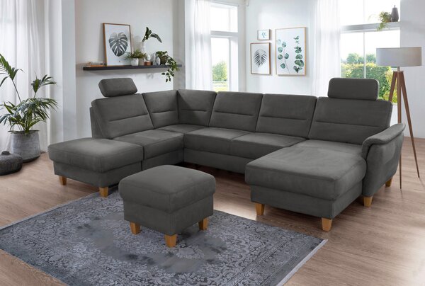 SEDACIA SÚPRAVA, textil, sivá Sit & More - Sedačky, Online Only
