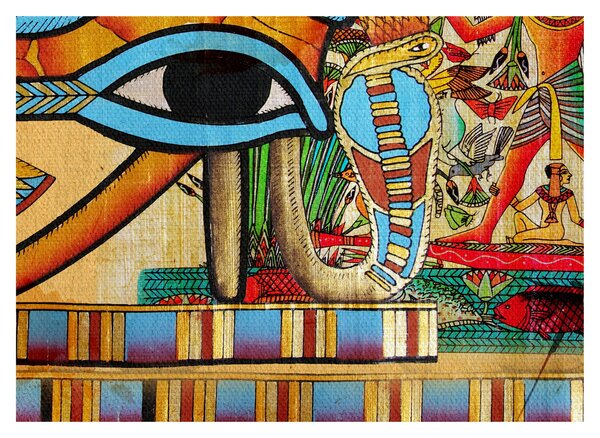 Obraz s egyptskými motívmi (70x50 cm)