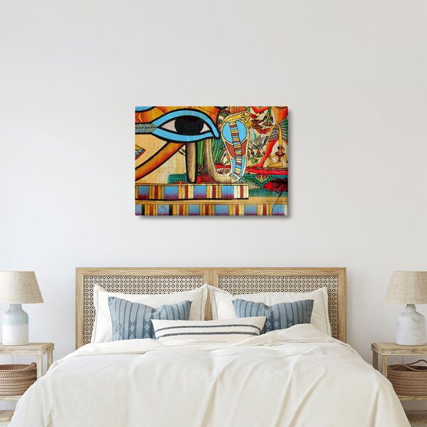 Obraz s egyptskými motívmi (70x50 cm)