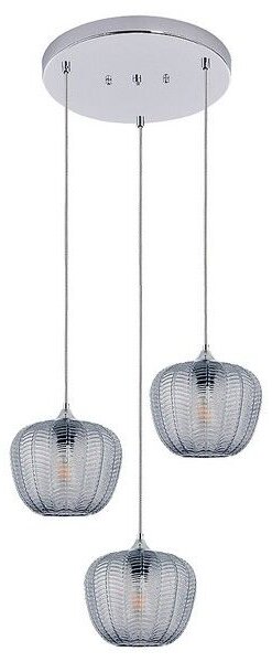 RABALUX 3178 Monet závesné svietidlo D585mm 3xE27 chrómová, dymová