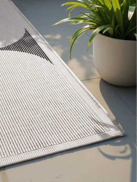 Čierno-biely vnútorný a vonkajší koberec 160x230 cm Duet Bowen – NORTHRUGS