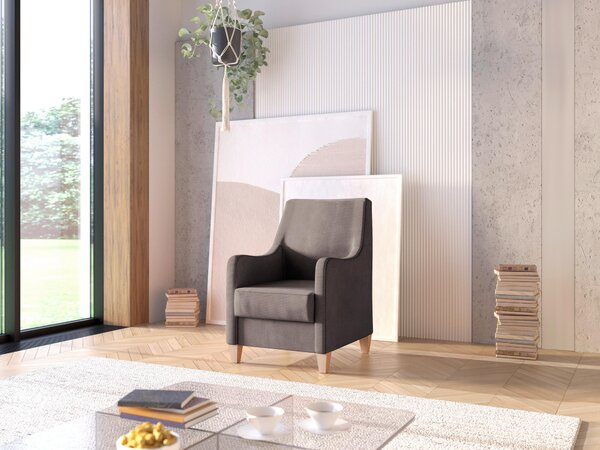 KRESLO, textil, tmavohnedá Sit & More - Online Only obývacie izby, Online Only
