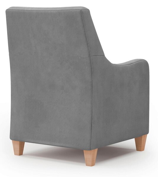 KRESLO, textil, sivá Sit & More - Online Only obývacie izby, Online Only