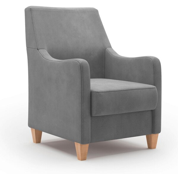 KRESLO, textil, sivá Sit & More - Online Only obývacie izby, Online Only