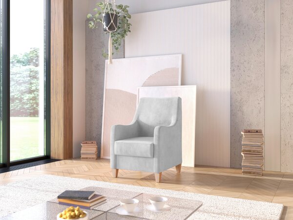 KRESLO, textil, strieborná Sit & More - Online Only obývacie izby, Online Only