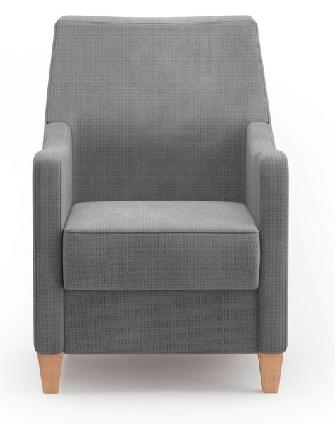 KRESLO, textil, sivá Sit & More - Online Only obývacie izby, Online Only