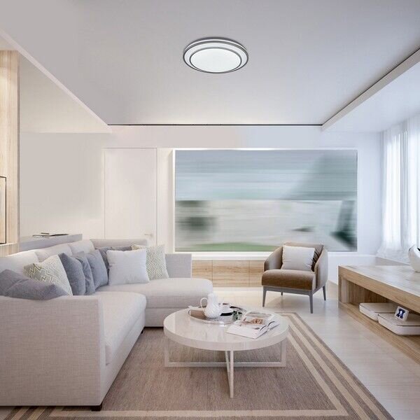 RABALUX 2131 Lupita stropné svietidlo LED D490mm 40W/2700lm 3000-6500K strieborná, biela, stmievateľné, diaľkový ovládač