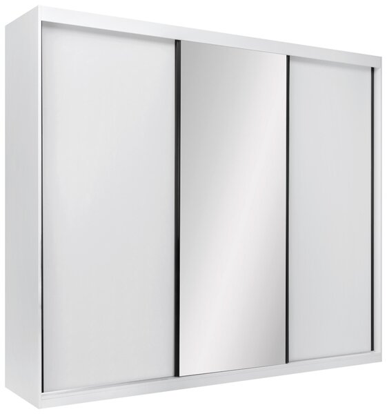 SKRIŇA S POSUVNÝMI DVERAMI, biela, 250/215/59,5 cm P & B - Skrine, Online Only