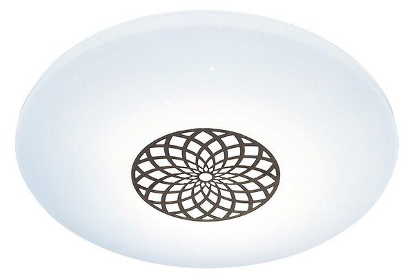 RABALUX SMART LIGHT TUYA 5364 Ophelia stropné svietidlo LED D395mm 24W/2000lm 3000-6500K RGB chrómová, biela, stmievateľné, diaľkový ovládač, starlight efekt