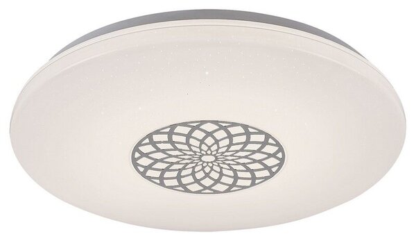 RABALUX SMART LIGHT TUYA 5364 Ophelia stropné svietidlo LED D395mm 24W/2000lm 3000-6500K RGB chrómová, biela, stmievateľné, diaľkový ovládač, starlight efekt
