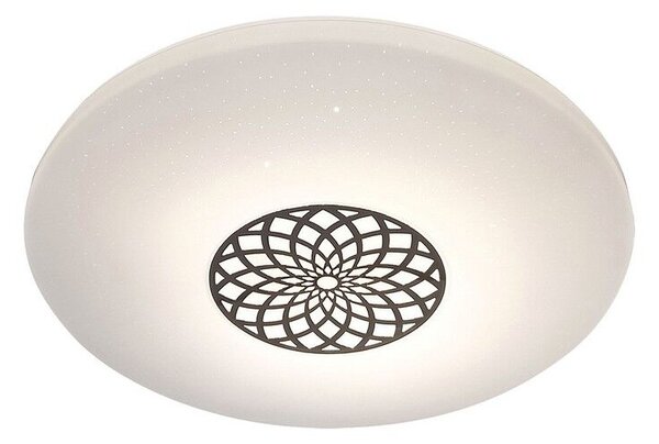 RABALUX SMART LIGHT TUYA 5364 Ophelia stropné svietidlo LED D395mm 24W/2000lm 3000-6500K RGB chrómová, biela, stmievateľné, diaľkový ovládač, starlight efekt