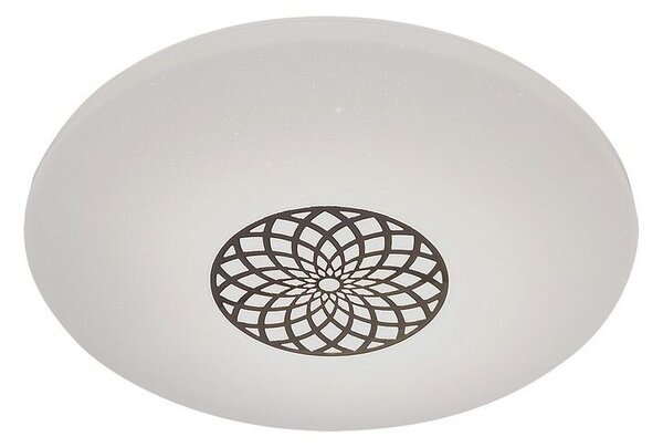 RABALUX SMART LIGHT TUYA 5364 Ophelia stropné svietidlo LED D395mm 24W/2000lm 3000-6500K RGB chrómová, biela, stmievateľné, diaľkový ovládač, starlight efekt