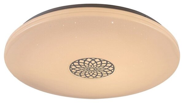 RABALUX SMART LIGHT TUYA 5365 Ophelia stropné svietidlo LED D600mm 40W/3200lm 3000-6500K RGB chrómová, biela, stmievateľné, diaľkový ovládač, starlight efekt