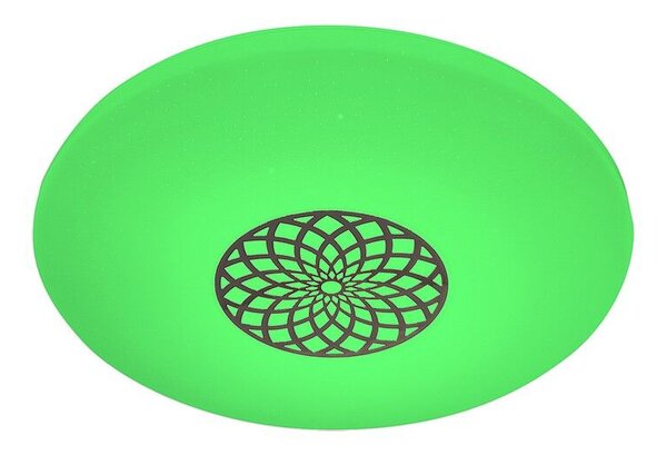 RABALUX SMART LIGHT TUYA 5364 Ophelia stropné svietidlo LED D395mm 24W/2000lm 3000-6500K RGB chrómová, biela, stmievateľné, diaľkový ovládač, starlight efekt