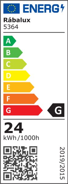 RABALUX SMART LIGHT TUYA 5364 Ophelia stropné svietidlo LED D395mm 24W/2000lm 3000-6500K RGB chrómová, biela, stmievateľné, diaľkový ovládač, starlight efekt