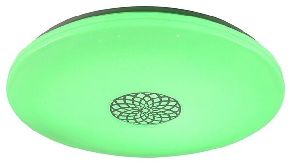 RABALUX SMART LIGHT TUYA 5365 Ophelia stropné svietidlo LED D600mm 40W/3200lm 3000-6500K RGB chrómová, biela, stmievateľné, diaľkový ovládač, starlight efekt