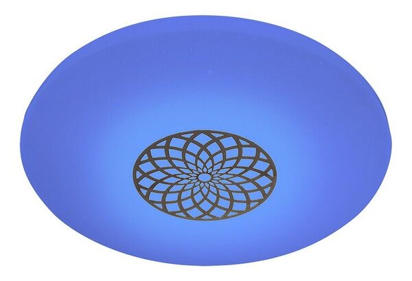 RABALUX SMART LIGHT TUYA 5364 Ophelia stropné svietidlo LED D395mm 24W/2000lm 3000-6500K RGB chrómová, biela, stmievateľné, diaľkový ovládač, starlight efekt