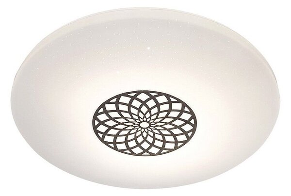 RABALUX SMART LIGHT TUYA 5364 Ophelia stropné svietidlo LED D395mm 24W/2000lm 3000-6500K RGB chrómová, biela, stmievateľné, diaľkový ovládač, starlight efekt