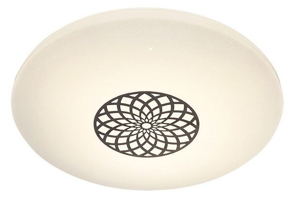 RABALUX SMART LIGHT TUYA 5364 Ophelia stropné svietidlo LED D395mm 24W/2000lm 3000-6500K RGB chrómová, biela, stmievateľné, diaľkový ovládač, starlight efekt