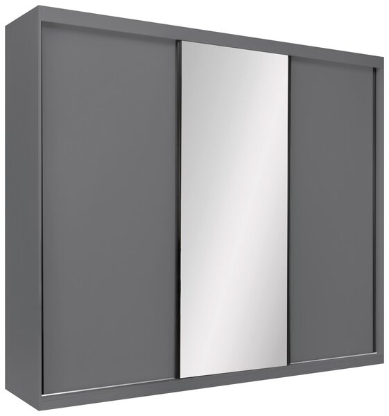 SKRIŇA S POSUVNÝMI DVERAMI, grafitová, 250/215/59,5 cm P & B - Skrine, Online Only