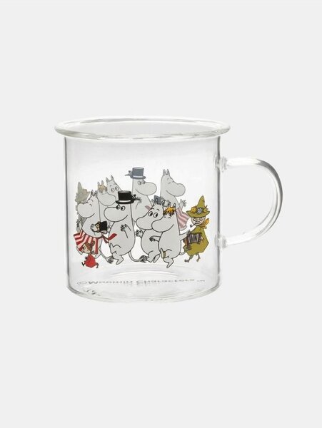 Sinsay - Sklenený hrnček s uškom The Moomins - viacfarebná