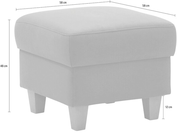 TABURETKA, textil, 58/48/58 cm Sit & More - Kreslá, Online Only