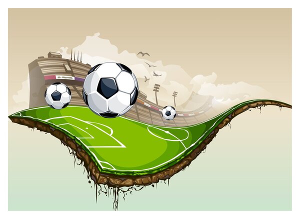 Obraz - Futbalové ihrisko (70x50 cm)