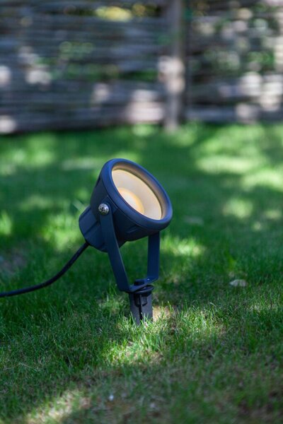 LUTEC CONNECTE 6602903424 MINI LETO exteriérové zapichovacie svietidlo LED 8W 400lm 2700-6500K+RGB IP65 tmavá šedá