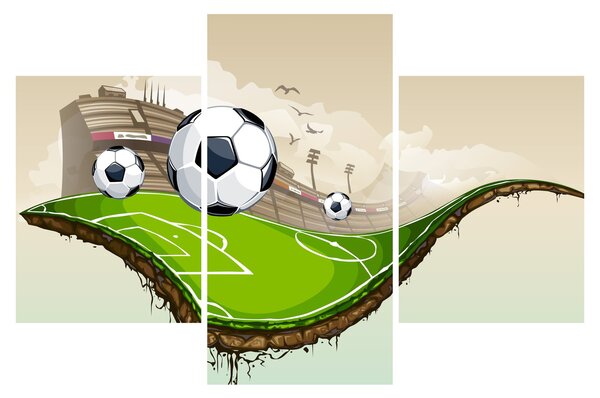 Obraz - Futbalové ihrisko (90x60 cm)