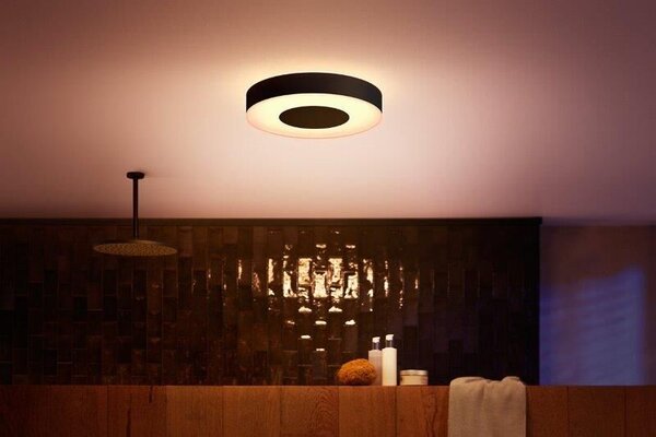 Philips HUE White and color ambiance 8719514452251 Xamento stropné svietidlo LED D381mm 33,5W/2350lm IP44 čierna bluetooth