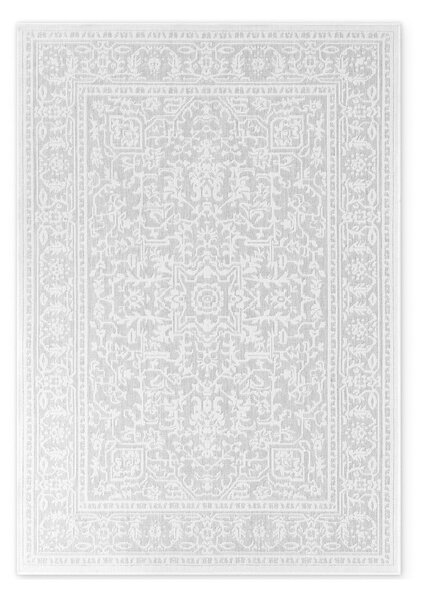 Vnútorný a vonkajší koberec v sivej a slonovinovej farbe 160x230 cm Duet Kona – NORTHRUGS