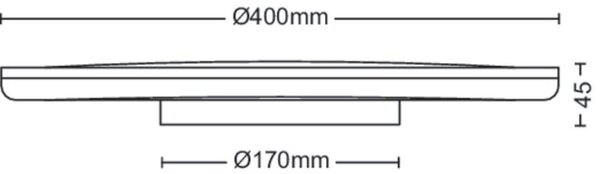 Philips 8719514432024 Ozziet stropné svietidlo LED 22W/2500lm 4000K biela SceneSwitch