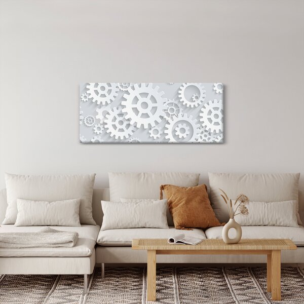 Obraz - Ozubené kolieska (120x50 cm)