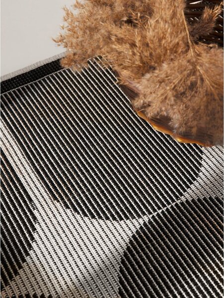 Čierno-biely vnútorný a vonkajší behúň 80x250 cm Duet Bowen – NORTHRUGS