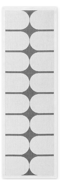 Čierno-biely vnútorný a vonkajší behúň 80x250 cm Duet Bowen – NORTHRUGS